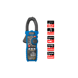 ALICATE AMPERIMETRO CAT IV TRUE RMS - ET - 3710B